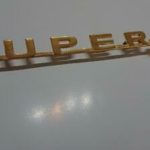 Porsche 356B T5 Super 90 emblem (Gold)