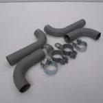 Porsche 356 B/C Exhaust tailpipe kit, with clamps/gaskets. USA spec fitment.