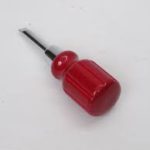 Porsche 356 Red wood handle flat head screwdriver (small)