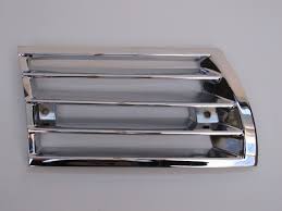 Porsche 911/912 Front horn grill in chrome, right hand side 1969-72