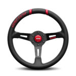 Porsche Momo steering wheel Drifting Black lth/red inserts 330mm 90mm dish.