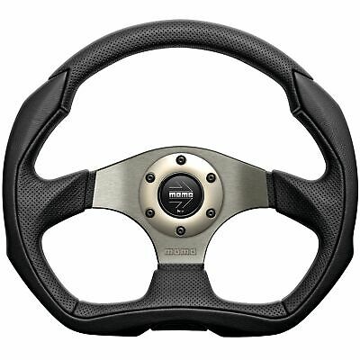 Porsche Momo steering wheel Eagle Black leather anthracite centre 350mm.