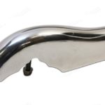 Polished Bumper Guard for 356A Right Front, Left Rear. No Exhaust Cut-Out.