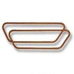 356/912 Valve Cover Gasket, Improved Design Made of Cork/Rubber Composite with Steel Core Pair