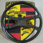A Stunning and superb all original 400mm Porsche 911 steering wheel dated 5/73 VDM stamped rubber rimmed