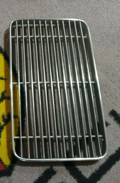 Porsche 356 Engine lid grill, Original stripped and re polished , coupe flat type