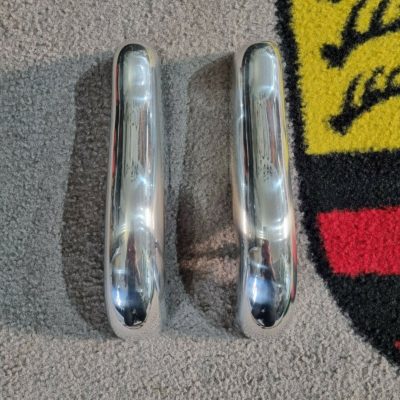 A pair of Porsche 356A 56-60 Front or Rear Bumper Guards/Overriders (Pair) Polished Suberb condition