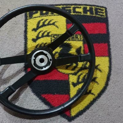 A lovely lightly restored and re-painted original Porsche 911 LWB steering wheel dated 4/70 with the vdm stamp , part number 90134708110 , diameter 400mm