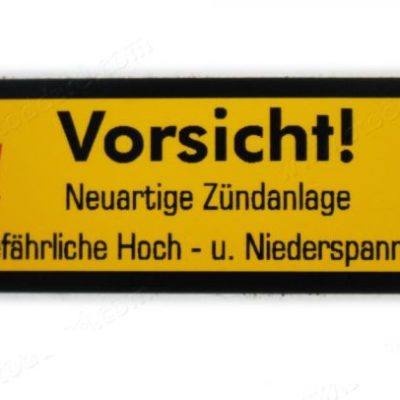 Vorsicht Decal for CDI Box for 911 1969-1977.
