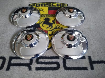 Used super hub caps Porsche 356a/b drum brake models
