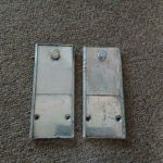 A pair Used original Early Heater Slide's for Porsche 356 Pre-A and 356A. These can be used as is , or you can restore them