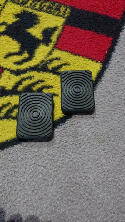 Porsche pre a 1950-55 pedal rubbers for brake and clutch , this is for a pair . Brand new .