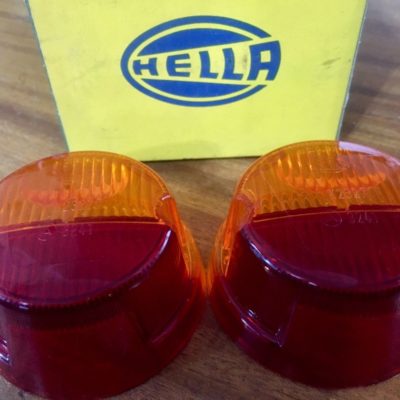 New Old Stock Hella tail light indicator lenses for Porsche 911R lightweight rear units,