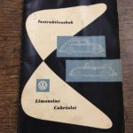 An original VW Beetle owners handbook, suitable for use with early Beetle coupe and cabriolet models 1958 on. This one is a very rare Swedish copy, dated 1958 and is in very good condition for its age. No rips, tears, missing pages or water damage.