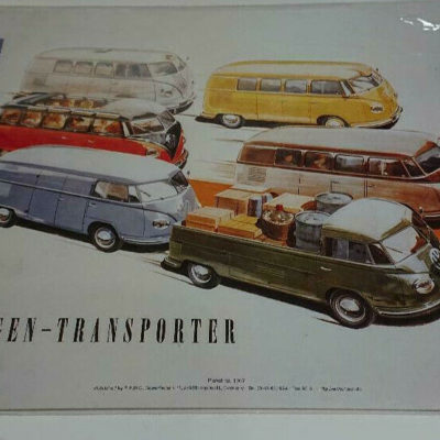 Vw barndoor picture plakat 1967 5 buses vw t2 . Volkswagen art . Measures 40cm x 30cm Brand new item .