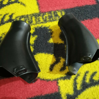 Original restored Carburetor Pre-Heat Air Ducts pair for 356A, 356B/C + 912 , Powder coated in black , superbly finished .