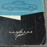 Karmann ghia ownera manual August 1961 German text. Original condition , a few marks and age related marks