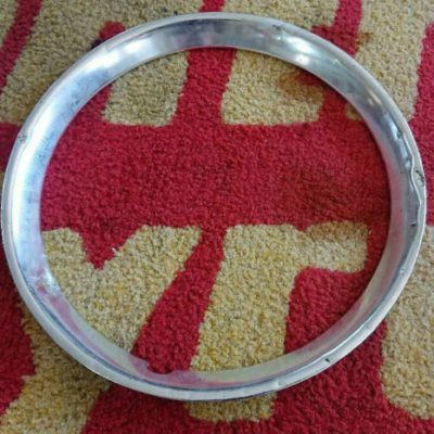 Lemmerz wheel trim ring fits 15 inch wheels Vw or Porsche classic rare item used.This is for one trim ring only