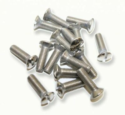 16-piece Stainless Steel Seat Recliner Screw Set for 356A, Polished for Correct Finish. OE 64452100900