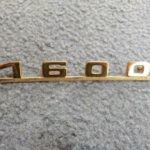 Reproduction 1600 Emblem, Gold, for Porsche 356A