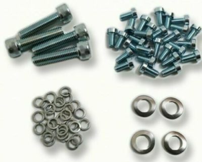 Late Seat Rail Screw Set Contains all correct hardware including socket head cap screws and helical spring washers Fit Porsche 356BT6, 356C models .