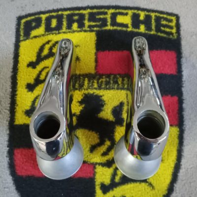 Porsche 356a T1 rear bumper over riders with exhaust hole