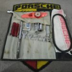A superb original tool kit for Porsche 911 SWB -1968 models. The bag and tools have been lightly cleaned .