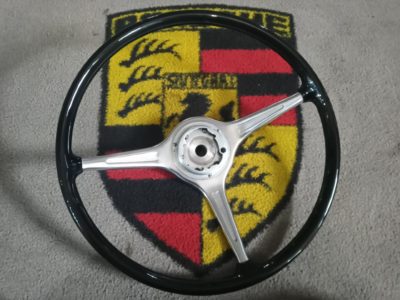a superb factory original steering wheel for Porsche 356 BT6/C models , 420mm