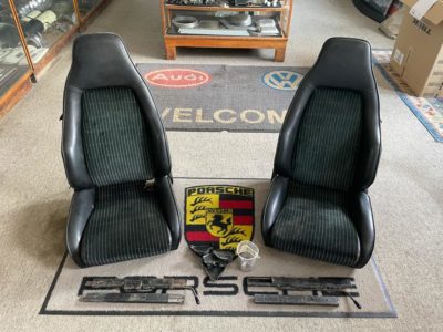 A pair of 1977 911 G model sports seats , fitted in Carrera & Turbo models .