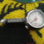 Drager used tyre pressure gauge Porsche 911/912 1969-73 models . This has marks to the glass 0-4 bar . Working order .