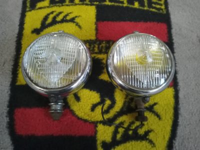 pair of original vintage Marchal 670/680 Virages Brouilzard spot lamps