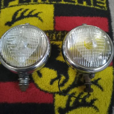 pair of original vintage Marchal 670/680 Virages Brouilzard spot lamps
