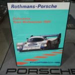 Original Porsche Endurance Weltmeister 1985 framed poster 1020mmx 770mm glass
