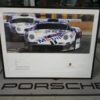 1996 Porsche 911 GT1 Coupe Le Mans Showroom sales framed Poster 100mmx840mm Rare