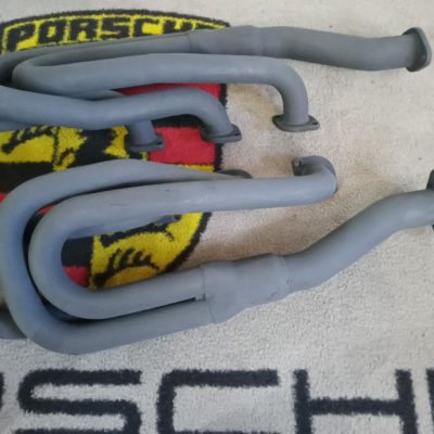 A pair of steel exhaust headers for a Porsche 911 2.0-2.4L 1964-73 . Exhaust racing tube without heating function, Measures 38 mm outside. These are to replace your heat exchangers . Painted in Black VHT and supplied as a pair . These have been test fitted and then removed .