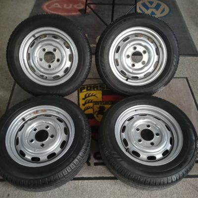 A set of 4 Steel wheels , all KPZ stamped