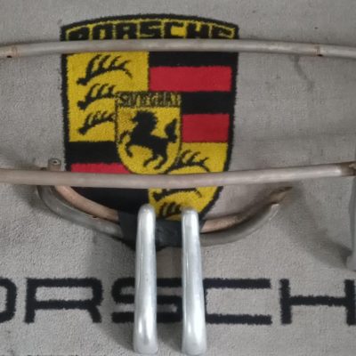 A set of Porsche 356a bumper guards front and rear and also front and rear over rider bars , These require work and have a couple of dings and dents, marks and scratches . Please view all pictures .