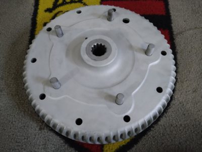 A used Porsche 356B 1961-64 Brake drum , original used part , has been cleaned / skimmed and blasted . This is a usable part , has some minor wear , spline is good.