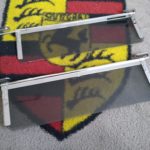 A pair of used Perspex sun visors for Porsche 356 Pre A 1953-55